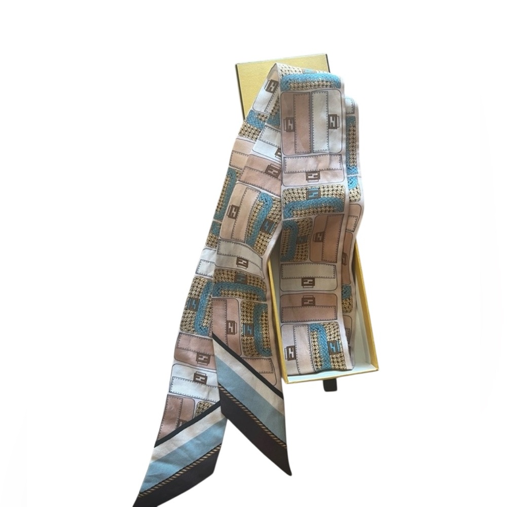 Fendi Multicolor Geometric Scarf